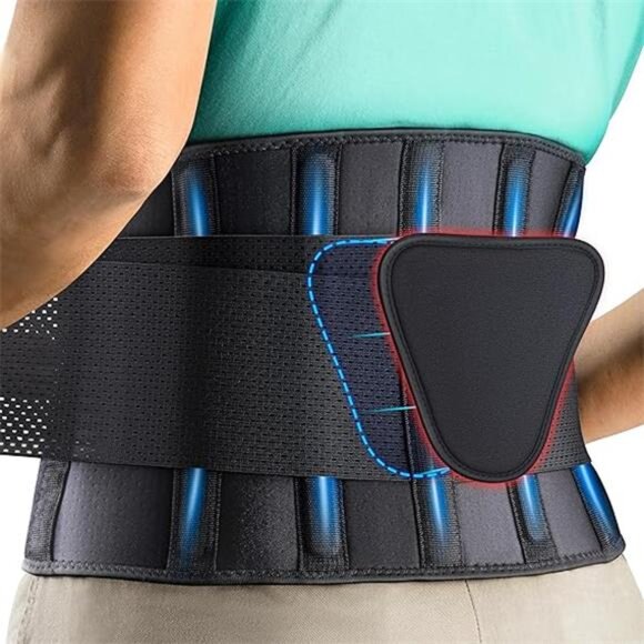 FEATOL Back Brace Support Belt-Lumbar Support Back Brace for Back Pain - Picture 7 of 7